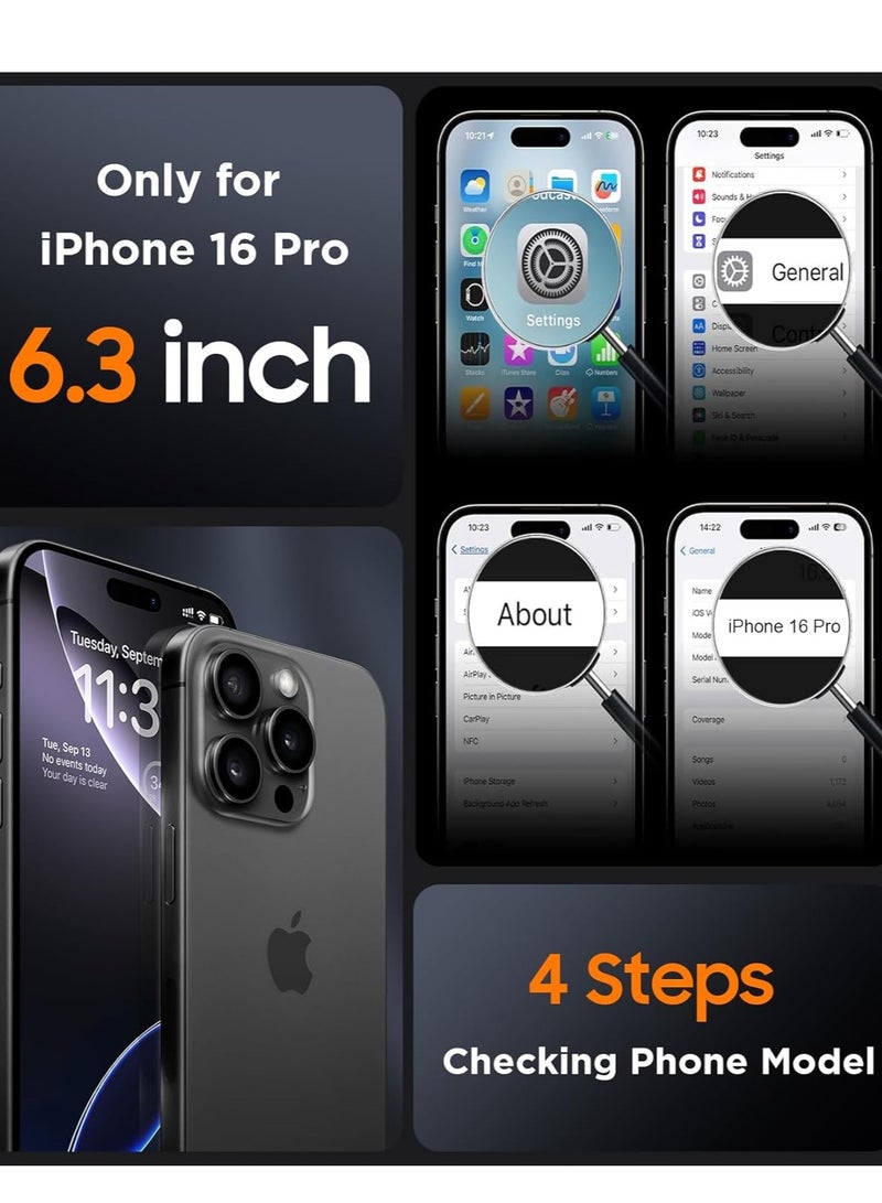 BORTONY iPhone 16 Pro Case 6.3 inch Liquid Silicone Case iPhone 16 Pro Cover Gel Rubber Soft Silky Touch Shockproof Thin Protective Cover for Apple iPhone 16 Pro - Image 2