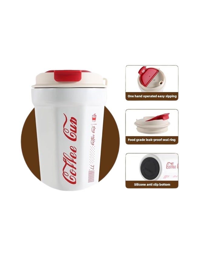 Desselan Travel Coffee Mug – 390ML Insulated, Leak-Proof, Vacuum Double-Layer Cup with Lid & Portable - Image 3