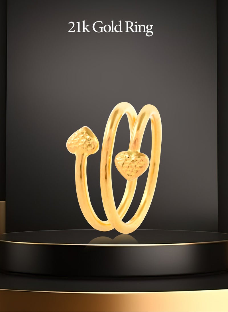 BAFLEH JEWELLERY Symbol of Love & Prestige: 21K Gold Rings - Image 2