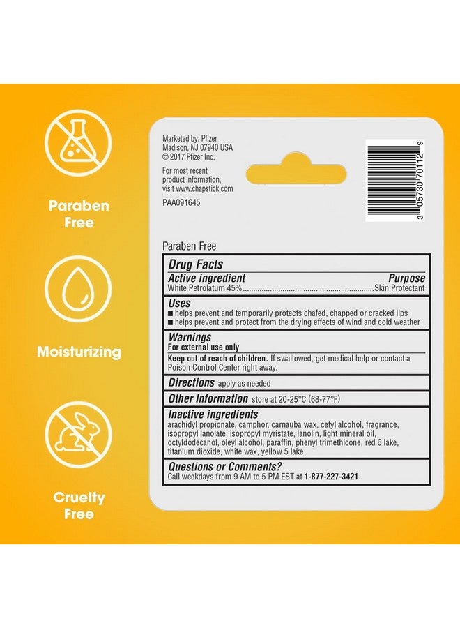 تشابستيك مرطب شفاه تشابستيك كلاسيك الأصلي - عناية مرطبة بالشفاه الجافة والمتشققة، 0.15 أونصة لكل عبوة - Image 2