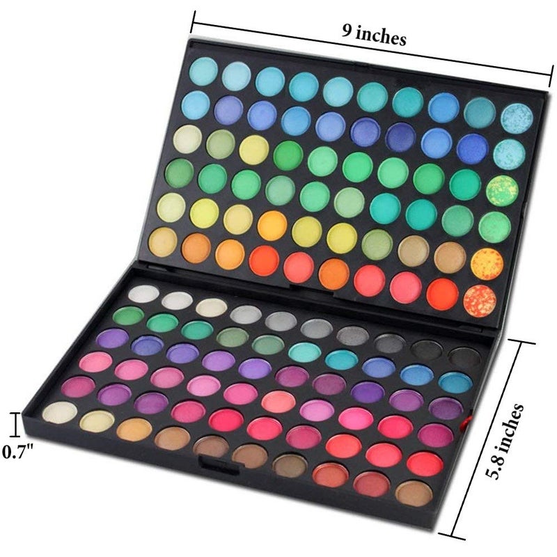 Onwon 120 Colors Makeup Eyeshadow Palette Natural Nude Matte Shimmer Glitter Pigment Eye Shadow Pallet Waterproof Smokey Professional Cosmetic Beauty Kit Set - Image 3