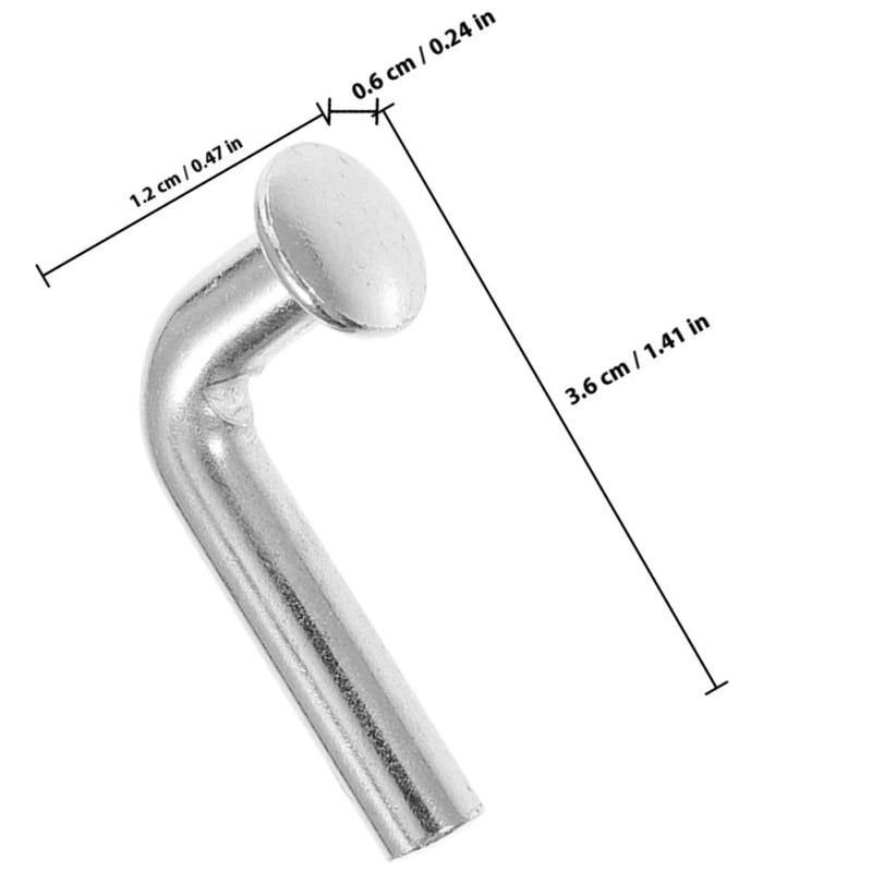 50 Pcs Heavy Duty Pallet Rack Safety Drop Pins 6mm Zinc Plated L Shaped J Bolt Clips for Warehouse Shelving - Image 3