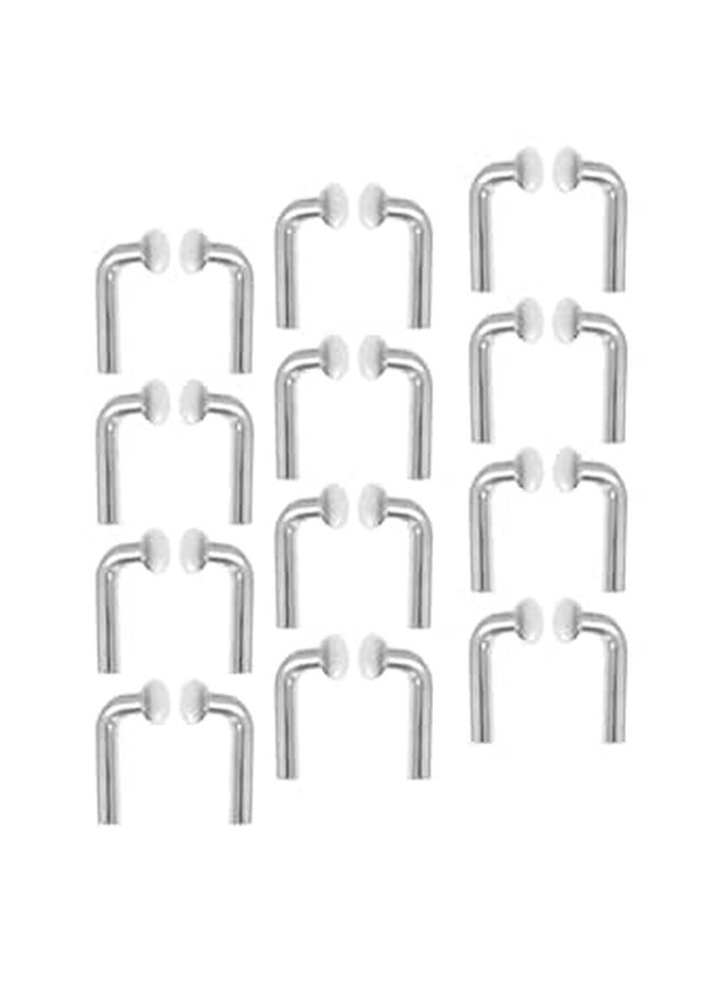 50 Pcs Heavy Duty Pallet Rack Safety Drop Pins 6mm Zinc Plated L Shaped J Bolt Clips for Warehouse Shelving - Image 1