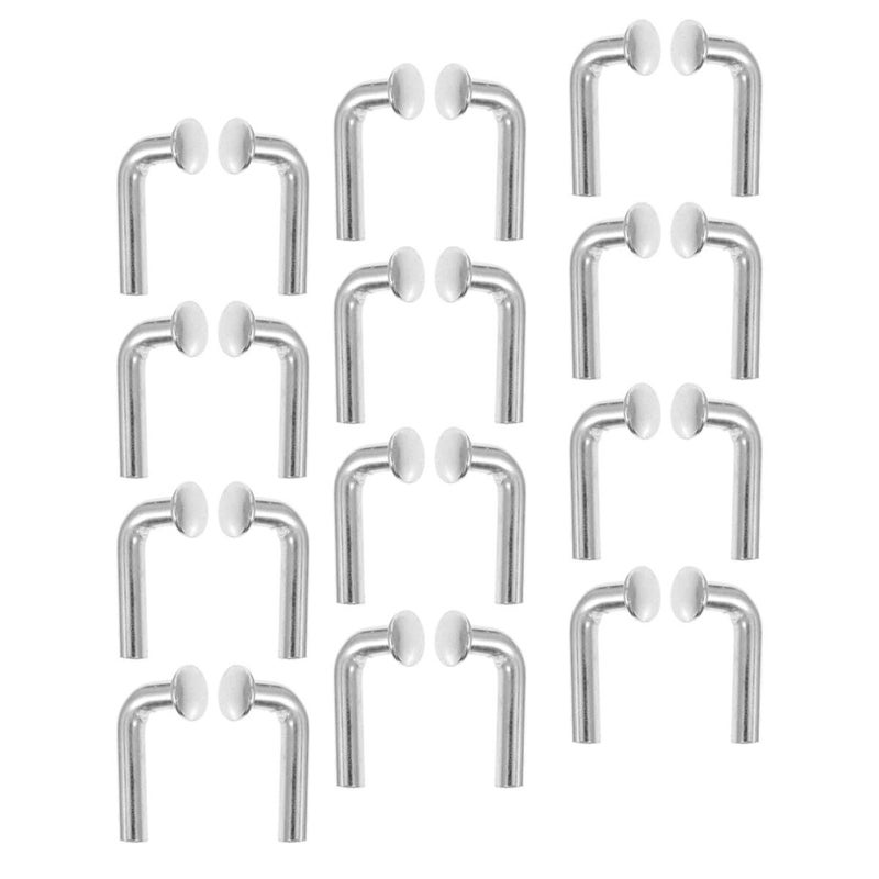50 Pcs Heavy Duty Pallet Rack Safety Drop Pins 6mm Zinc Plated L Shaped J Bolt Clips for Warehouse Shelving - Image 2