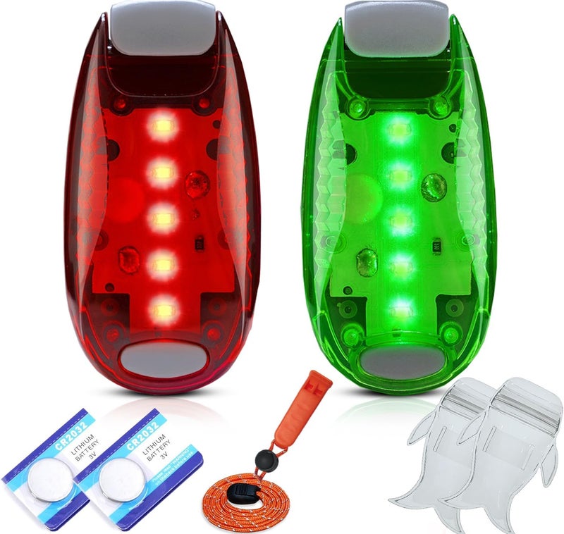 Amzonly 4Pack Kayak Lights with IPX8 Fish-shaped Waterproof Bag, Battery Operated Navigation Lights for Night Kayaking, Clip on for Paddle board, Pontoon Boat, Dinghy, Canoe, Jetski, Kayak Accessories- - Image 1