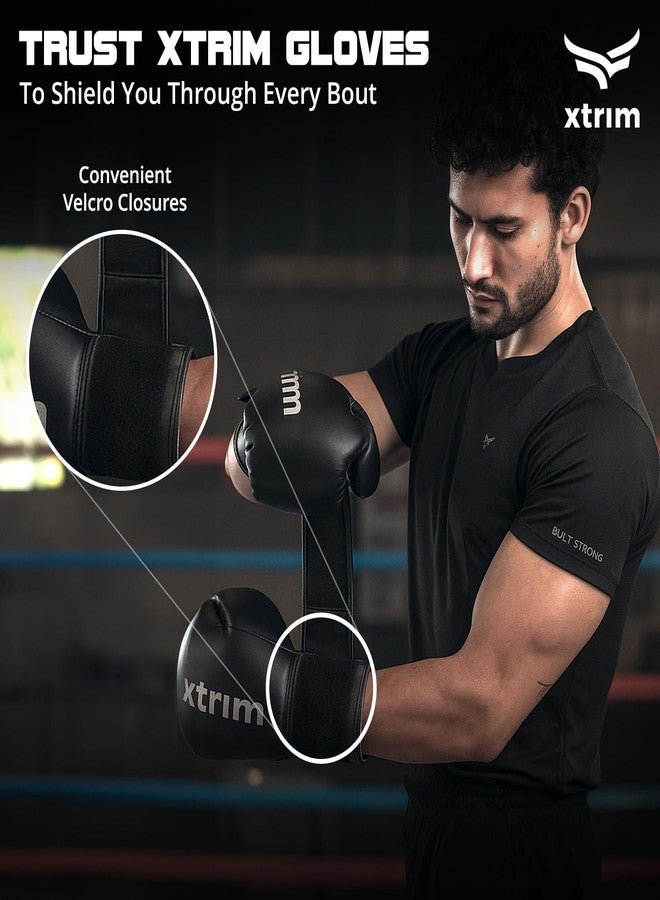 Xtrim Boxing Gloves for Men & Women, 10 Oz, Comes with Easy to Carry Mesh Bag, Fighting & Workout Gloves, Punch, Kick, Slam Sparring & Training Gloves for Heavy Bag Workouts, MMA Sports, PU Leather - Image 5