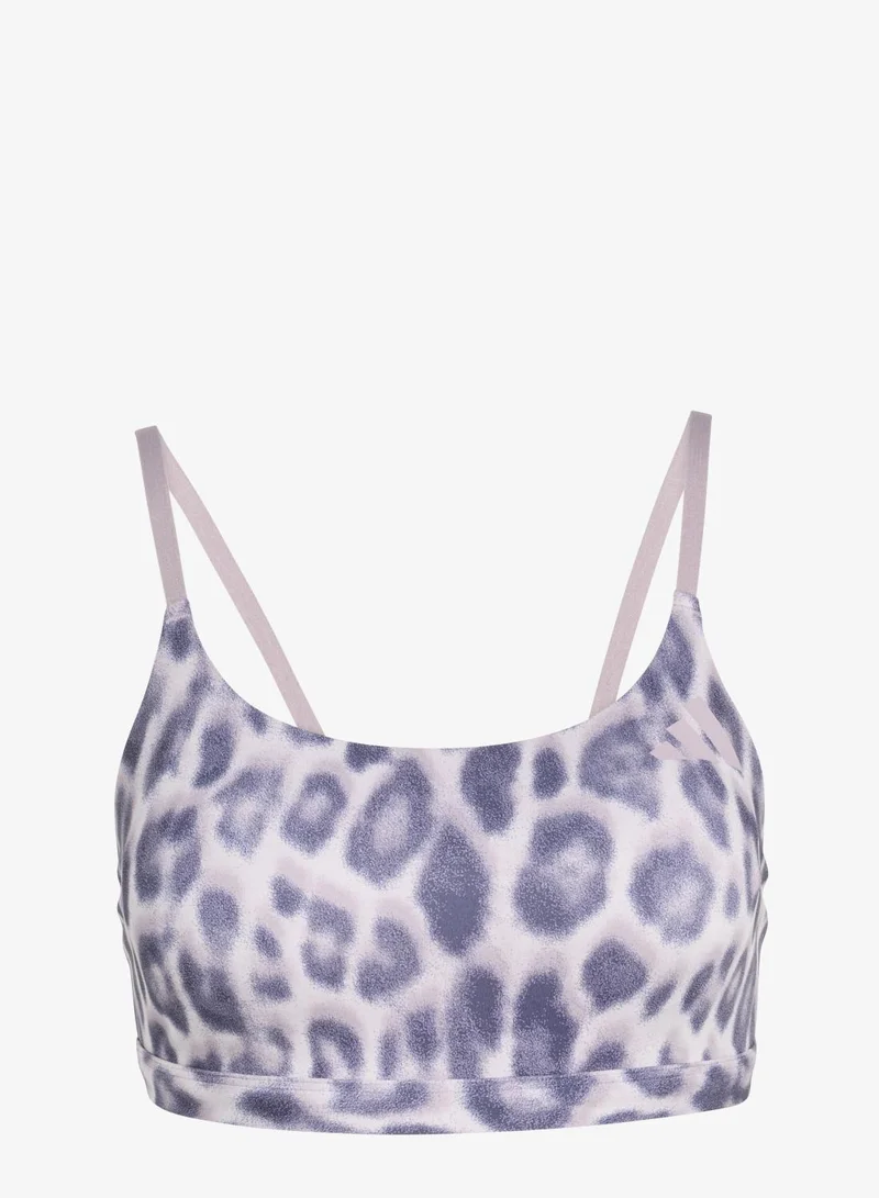 اديداس حمّالة صدر Optime Essentials Workout Leopard Light Support