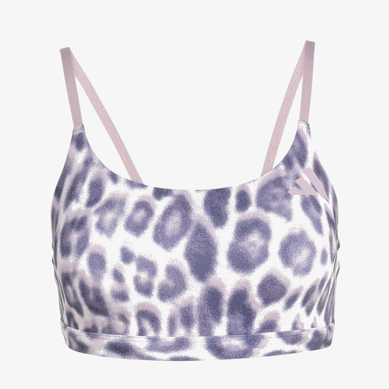 اديداس حمّالة صدر Optime Essentials Workout Leopard Light Support - Image 1
