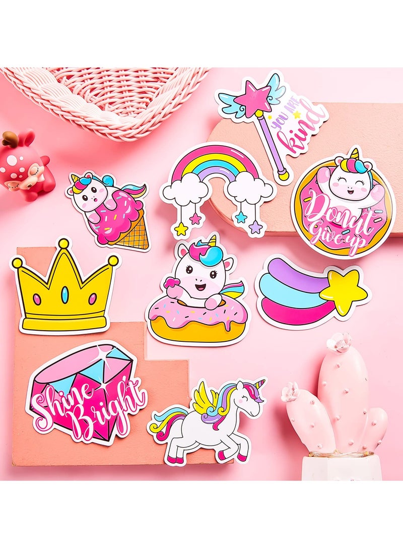 SYOSI 16 Piece Refrigerator Magnets Lovely Funny Rainbow Unicorn-Shaped Fridge Magnet For Teens And Girls Inspirational Refrigerator Decorative Magnet For Locker Fridge Kitchen And Home Essentials - Image 4