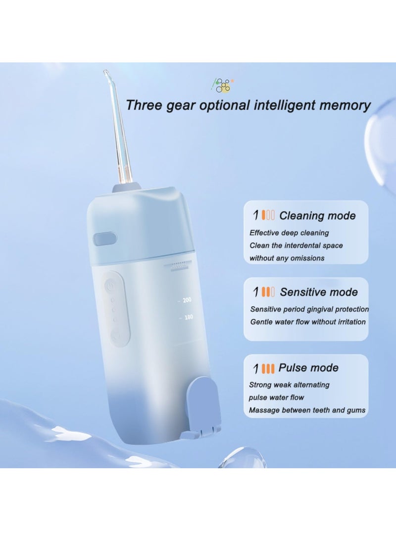 Hihonor Cordless Water Flosser Portable Rechargeable Oral Irrigator with Collapsible Design for Travel. Features 3 Modes and 4 Jets for Customized Teeth Cleaning - Image 2