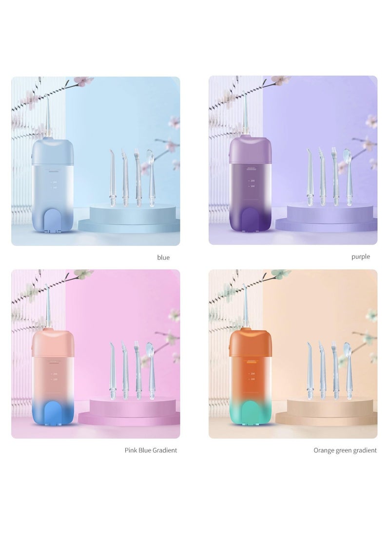 Hihonor Cordless Water Flosser Portable Rechargeable Oral Irrigator with Collapsible Design for Travel. Features 3 Modes and 4 Jets for Customized Teeth Cleaning - Image 3