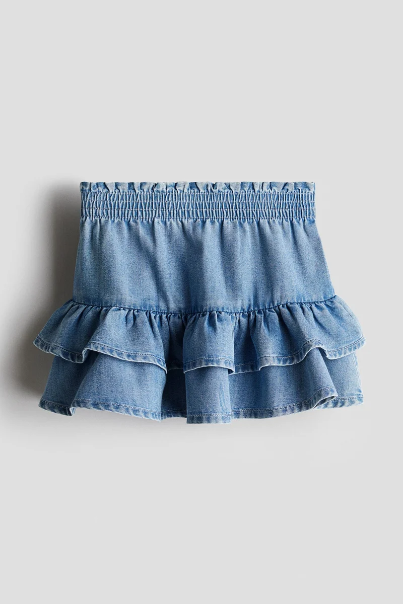 H&M Tiered denim skirt