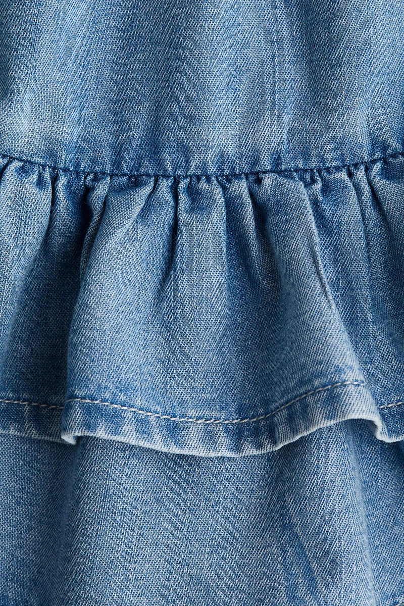 H&M Tiered denim skirt