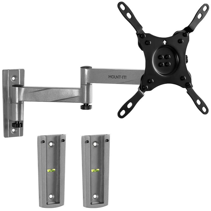 Mount-It! Locking RV TV Mount with Dual Wall Plates & Quick Release | Full Motion Rust-Resistant Aluminum Arm for Indoor & Outdoor Use in Camper, Trailer, RV | 13-42 Inch Screens, VESA 200 Compatible - Image 1