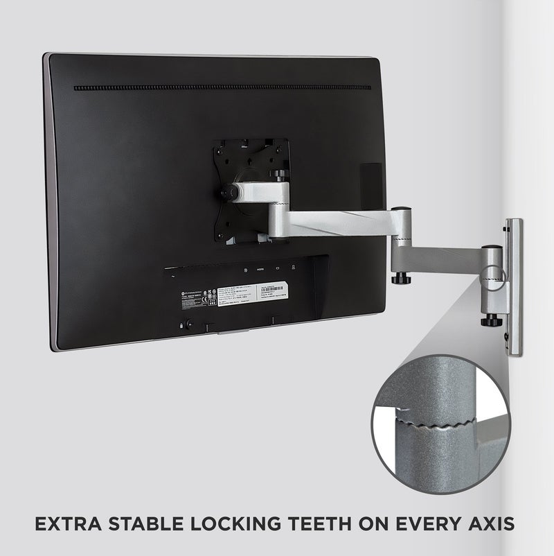 Mount-It! Locking RV TV Mount with Dual Wall Plates & Quick Release | Full Motion Rust-Resistant Aluminum Arm for Indoor & Outdoor Use in Camper, Trailer, RV | 13-42 Inch Screens, VESA 200 Compatible - Image 4