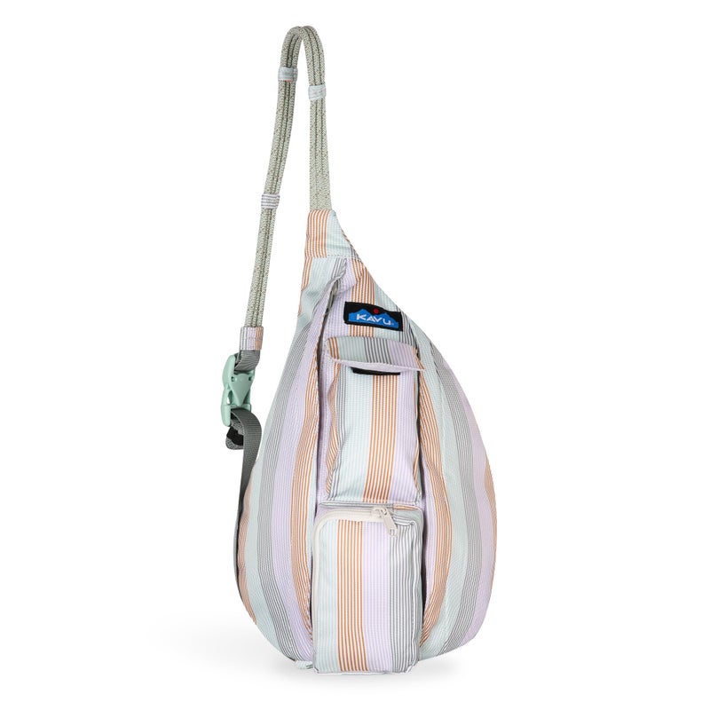 KAVU Mini Rope Sling Pack with Adjustable Rope Shoulder Strap Serene Stripe - Image 2