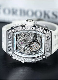 TSAR BOMBA Men's Elemental Series Jewels Diamond Cubic Zirconia Automatic Watch TB8208D-05  - Image 4