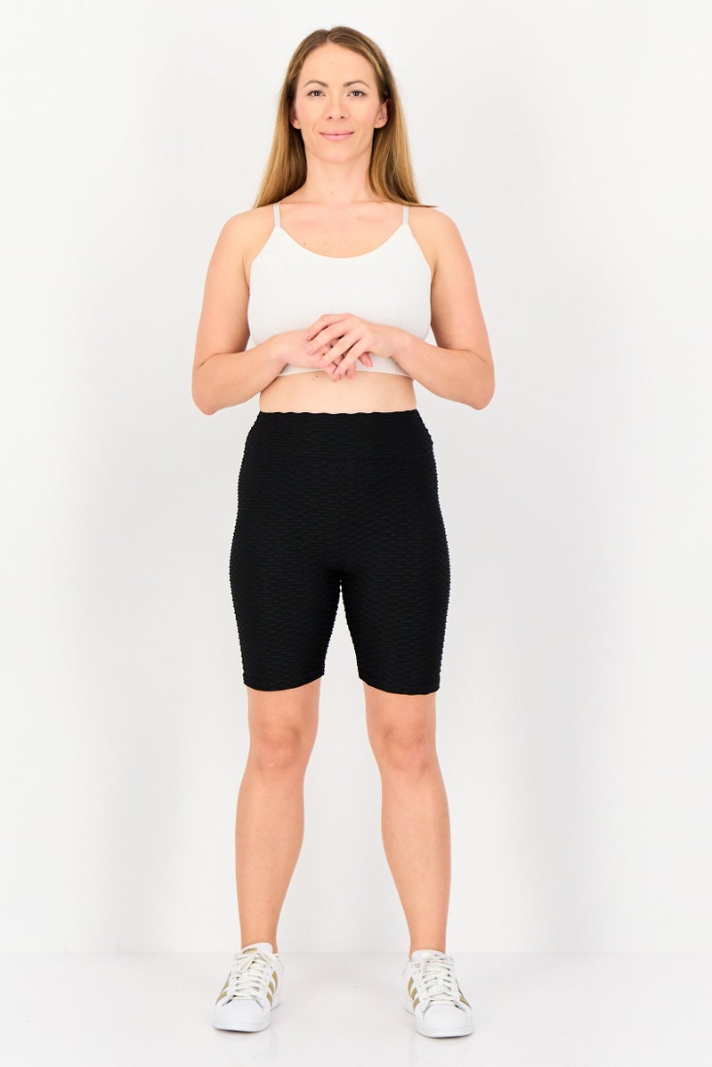 FOREVER 21 شورتات دراجات رياضية نسائية، سوداء - Image 4