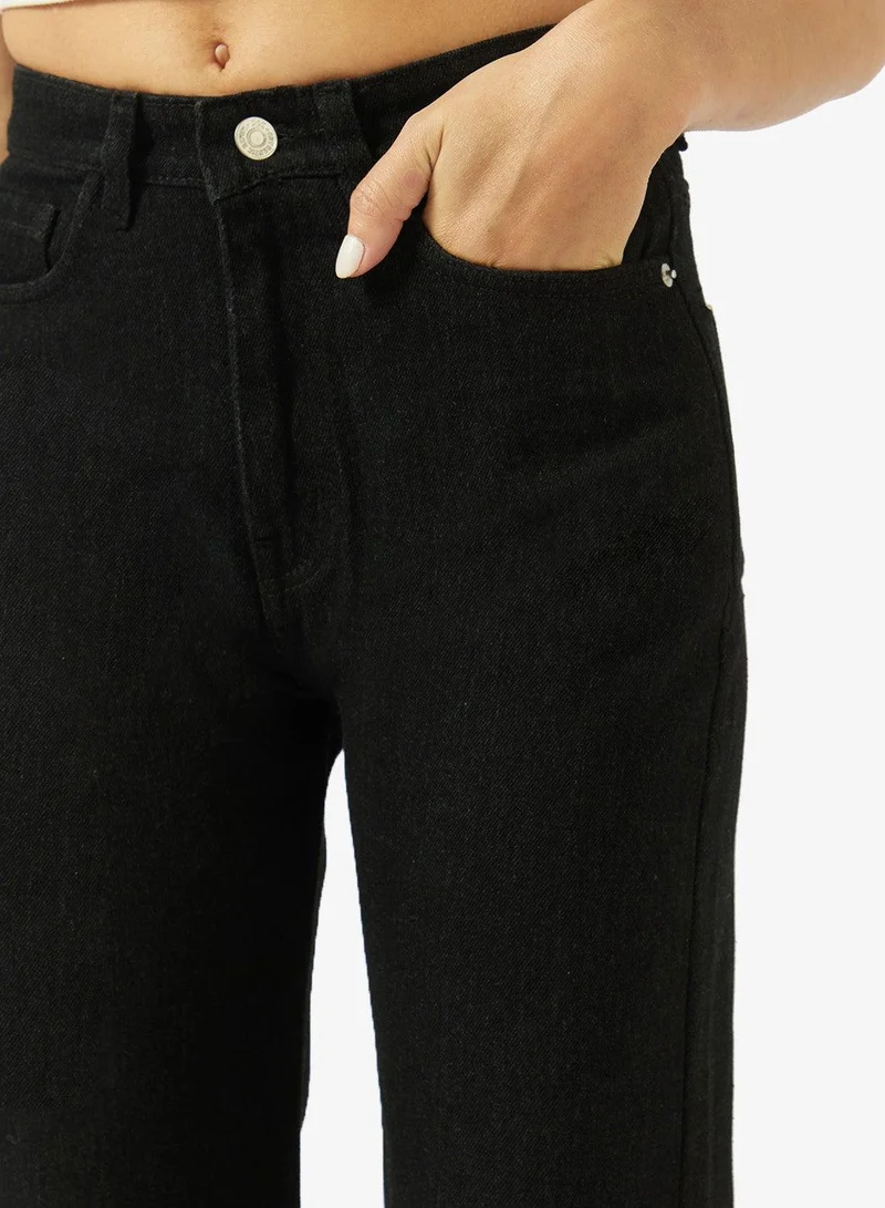 Ginger  Distressed High Rise Boyfriend Jeans for Women | Best Price UAE