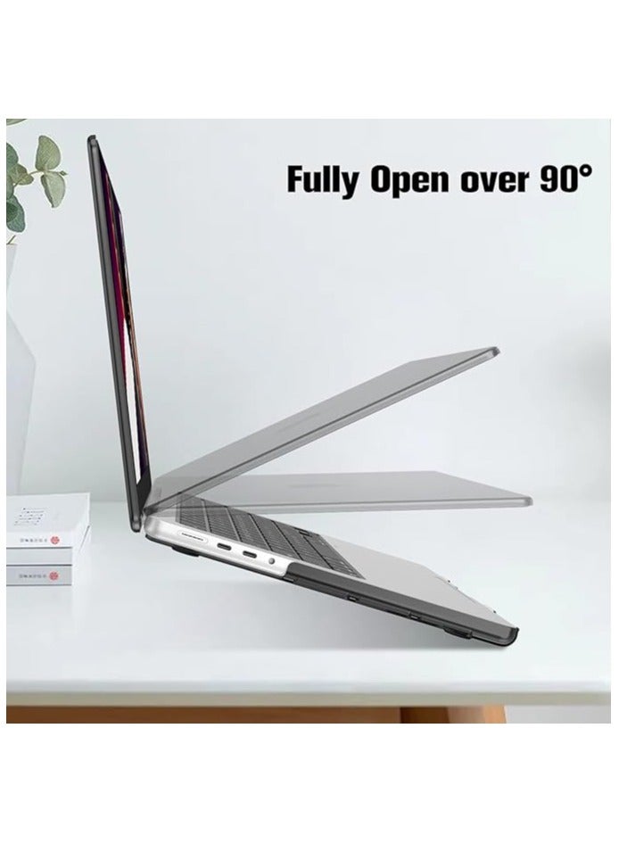 erorex Case Compatible with MacBook Pro 16 Inch Case A2991 A2780 A2485 (2024-2021 Release) Protective Snap On Hard Shell Cover for MacBook Pro 16" M3/M2/M1 Pro/Max Chip (Black) - Image 3