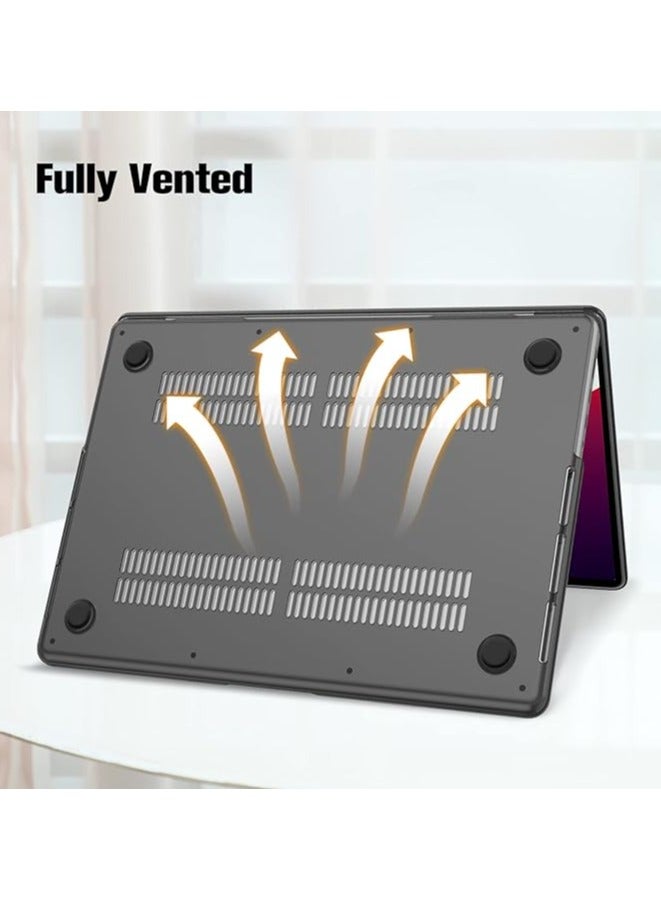 erorex Case Compatible with MacBook Pro 16 Inch Case A2991 A2780 A2485 (2024-2021 Release) Protective Snap On Hard Shell Cover for MacBook Pro 16" M3/M2/M1 Pro/Max Chip (Black) - Image 4