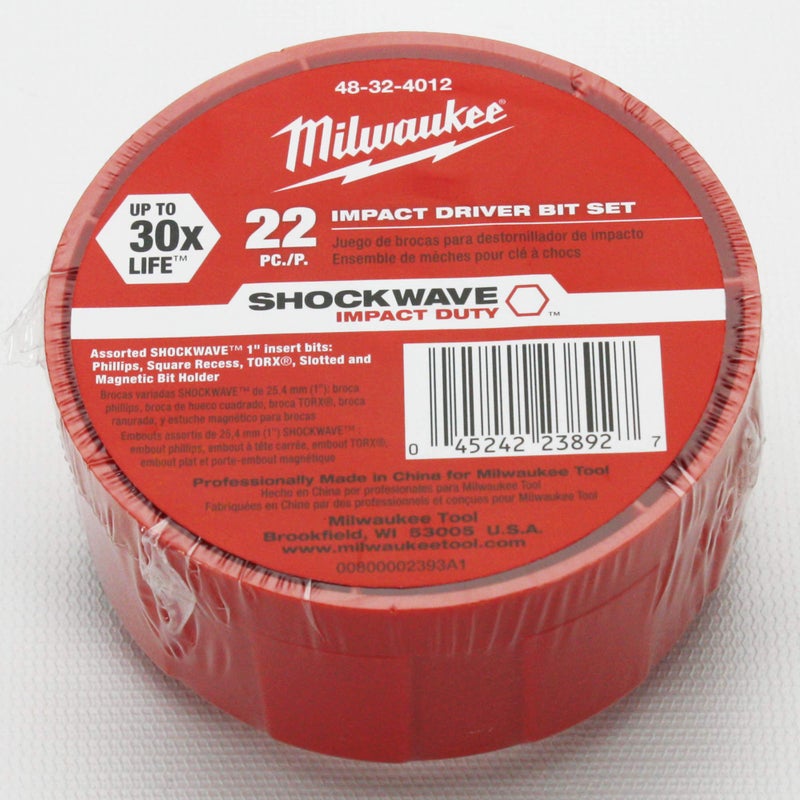 Milwaukee Electric - 22-PC SHOCKWAVE DRILL BIT SET HOCKEY PUCK - Image 2
