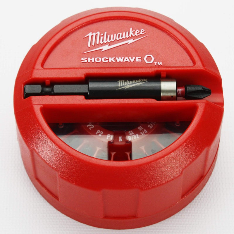 Milwaukee Electric - 22-PC SHOCKWAVE DRILL BIT SET HOCKEY PUCK - Image 1