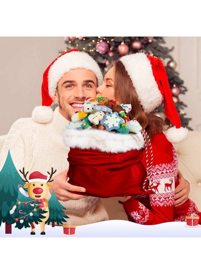 Jerify Christmas Animals Toys Christmas Rubber Ducks Bear Penguin Snowflake Elk Fidget Toy Stress Relief Toys Xmas Stockings Decor Christmas Party Favors Goody Bags Filler (48 Pcs) - Image 3