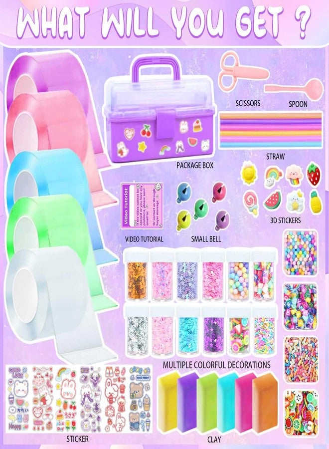ZiZa Nano Tape Bubble Kit for Kids, Nano Tape Squishy Maker Making Kit, Arts and Crafts Toys, Birthday Toys Gifts for 4 5 6 7 8 9 10 11 12 Year Old Girls Girl, Kids Toys for Girls 4-6 6-8 7-8 8-10 10-12 - Image 2