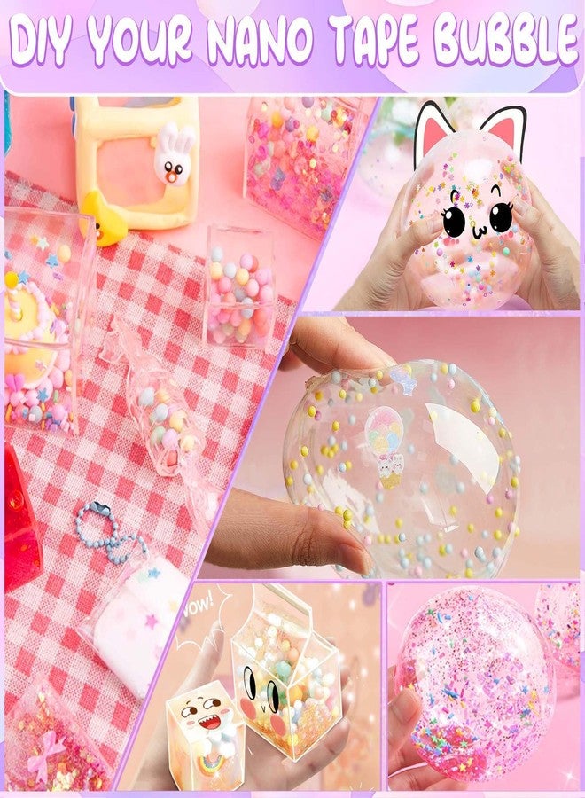 ZiZa Nano Tape Bubble Kit for Kids, Nano Tape Squishy Maker Making Kit, Arts and Crafts Toys, Birthday Toys Gifts for 4 5 6 7 8 9 10 11 12 Year Old Girls Girl, Kids Toys for Girls 4-6 6-8 7-8 8-10 10-12 - Image 5