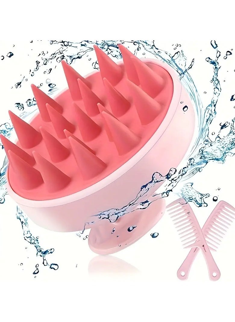 Goolsky Silicone Scalp Massager and Shampoo Brush, Unscented Hair Washing Comb for Deep Cleaning and Relaxation, Hair Brush  - Image 3