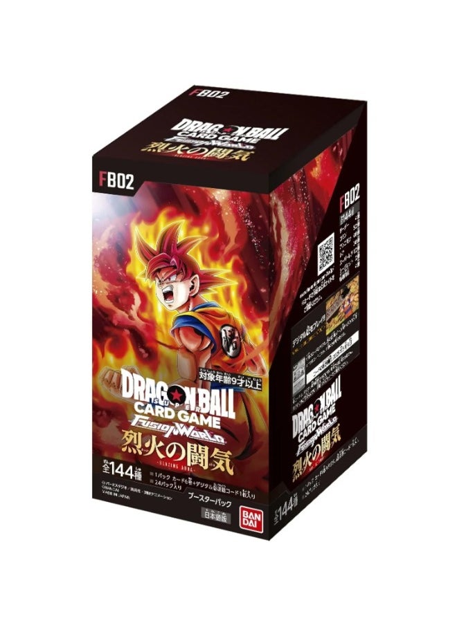 Bandai - Dragon Ball Fusion World - FB02 Blazing Aura Booster Box Japanese - Image 1