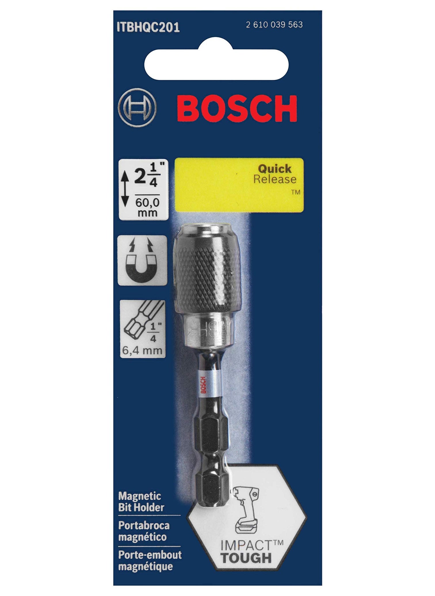 BOSCH BOSCH ITBHQC201 1-Piece 2 In. Impact Tough Quick Change Bit Holder  - Image 2