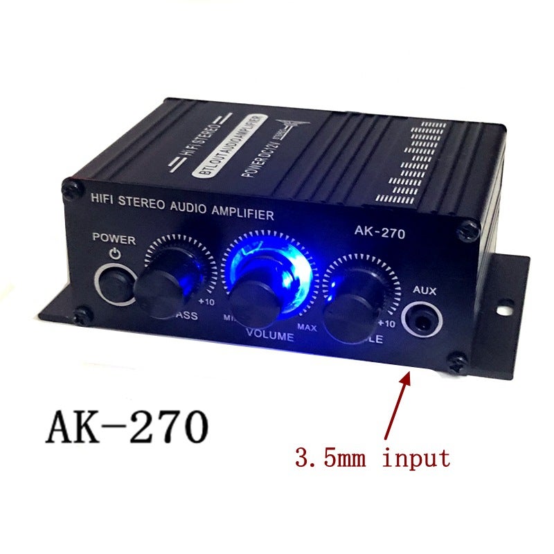 Ak270 Small Mini 2 Channel Stereo 12V Power Amplifier Amplifier Audio Amplifier - Image 5