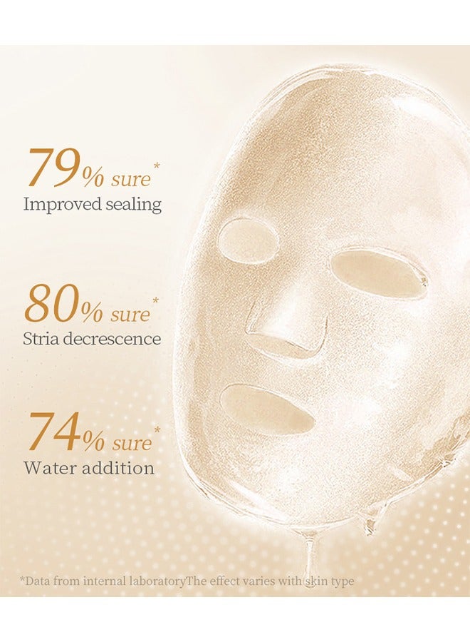 SADOER 5PCS Korean Collagen Face Sheet Mask Skincare, Anti Aging, Wrinkle Hydrating, Firming Anti Aging Face Sheet Masks For Men And Women, Brightening Facial Mask For All Skin Types - Image 3
