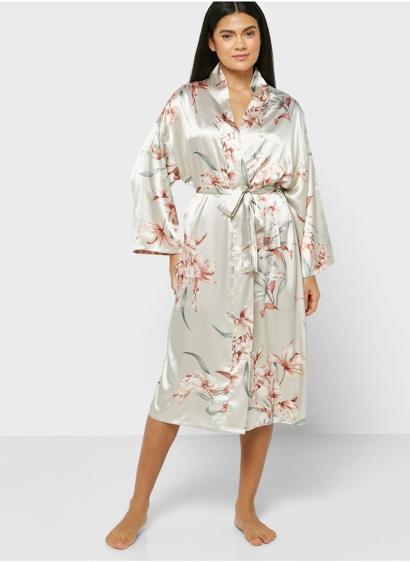 Printed Night Robe - Image 1