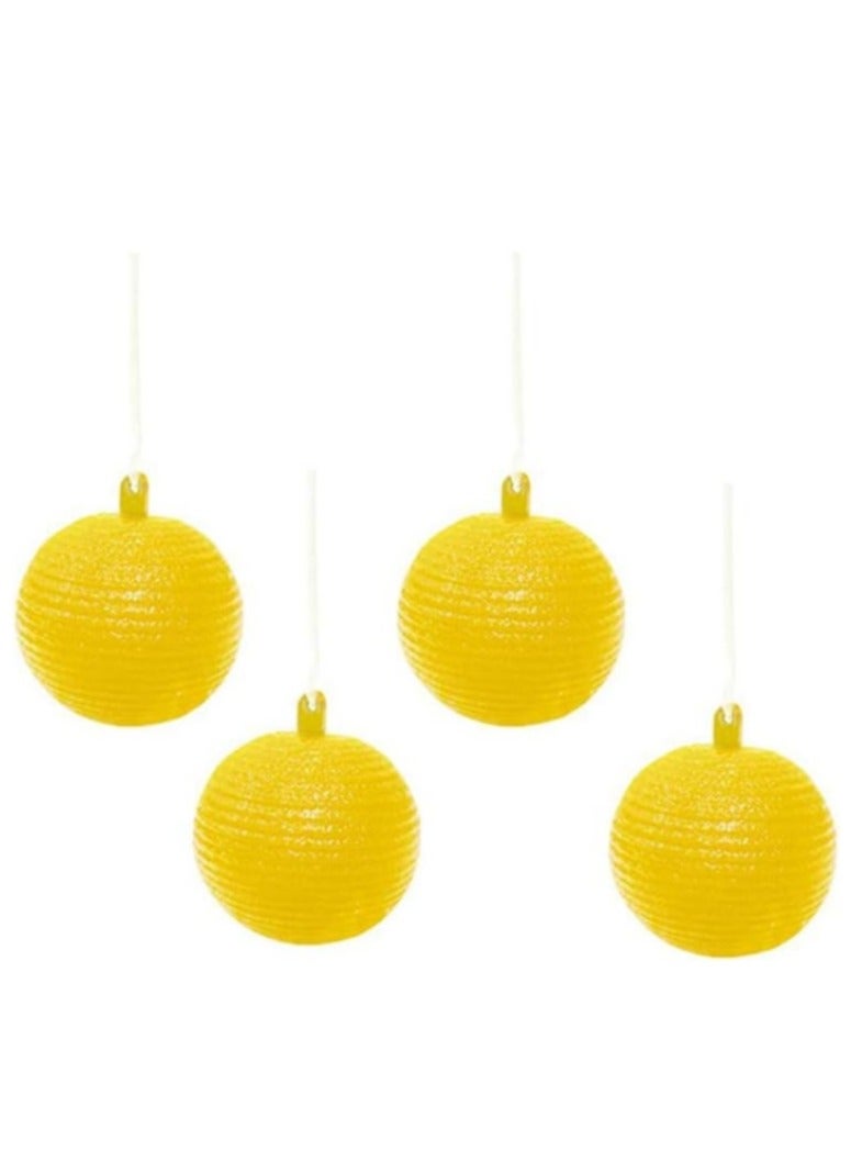 Fly Traps Sticky Traps 4 PCS Gnat Traps Flying Insects Traps Ball for Indoor Outdoor House Kitchen Plants Trees Fruit Fly Traps Sticky Traps