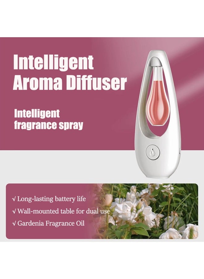 Luxury Gardenia Smart Air Freshener – Auto-Spray Aroma Diffuser & Humidifier for Bedroom/Living Room, 500ml Deodorization (Includes Pure Gardenia Oil)  - Image 1
