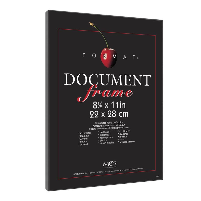 MCS Format Document Frame  Diploma and Certificate Frame  Black  8.5 x 11  6-Pack - Image 2