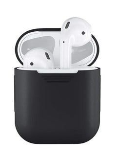 INEIX Protective Soft Silicone Case Cover For Apple AirPods Black  - Image 1