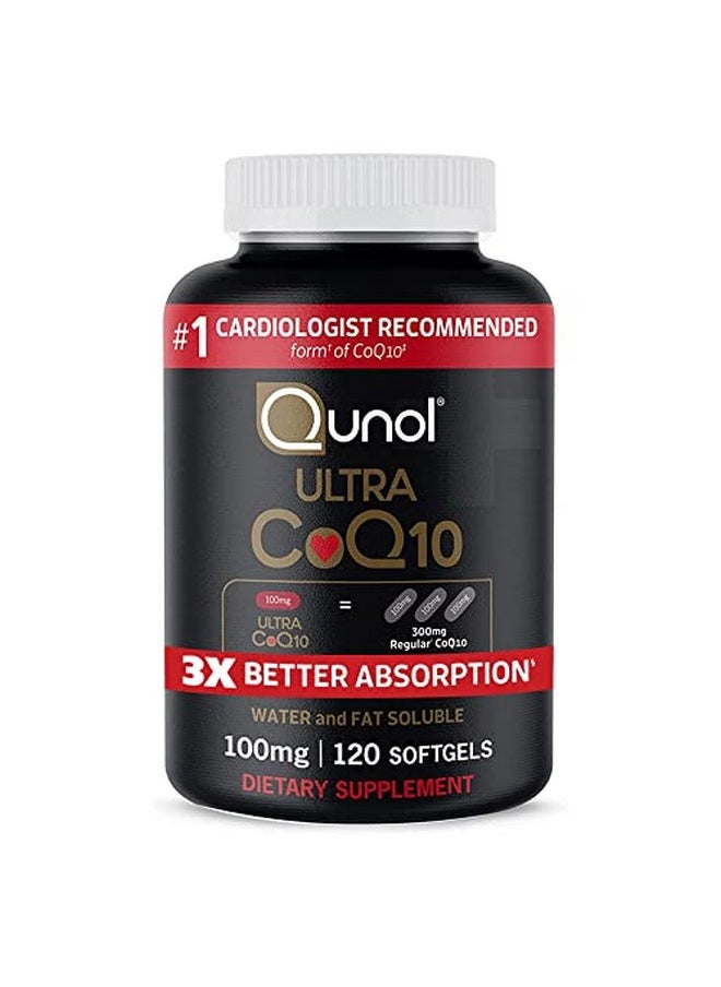 Coq10 100Mg Softgels Qunol Ultra 3X Better Absorption Coenzyme Q10 Supplements Antioxidant Supplement For Vascular And Heart Health & Energy Production 4 Month Supply 120 Count - pzsku/Z9D34C51E92A670C50687Z/45/_/1695133759/b5fe3708-0451-48b0-a499-05e4efa6fe25