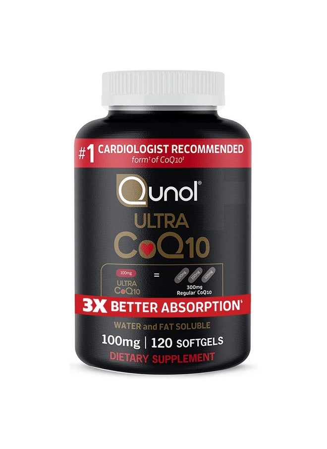 Coq10 100Mg Softgels Qunol Ultra 3X Better Absorption Coenzyme Q10 Supplements Antioxidant Supplement For Vascular And Heart Health & Energy Production 4 Month Supply 120 Count - pzsku/Z9D34C51E92A670C50687Z/45/_/1695133767/28c10653-c615-4d3a-826e-0cff295e0f32