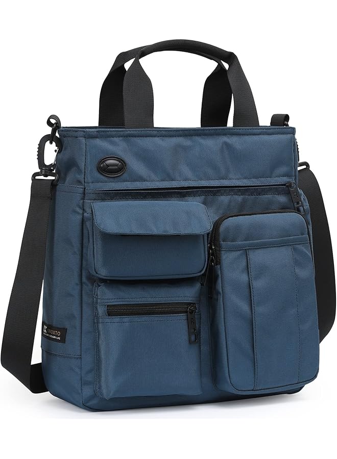 erorex Mens Messenger Bag Laptop Shoulder Bag Computer Work Office Bag Waterproof Briefcases For Travel Work College Blue  - Image 1