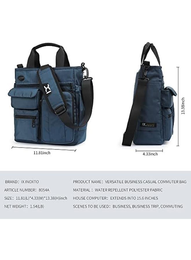 erorex Mens Messenger Bag Laptop Shoulder Bag Computer Work Office Bag Waterproof Briefcases For Travel Work College Blue  - Image 3