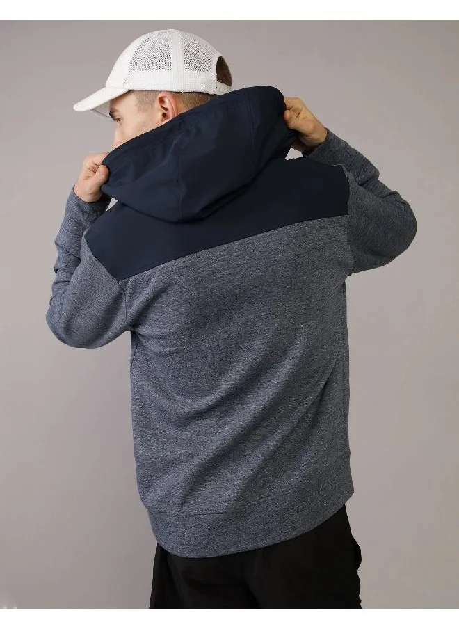 امريكان ايجل AE 24/7 Colorblock Zip-Up Hoodie