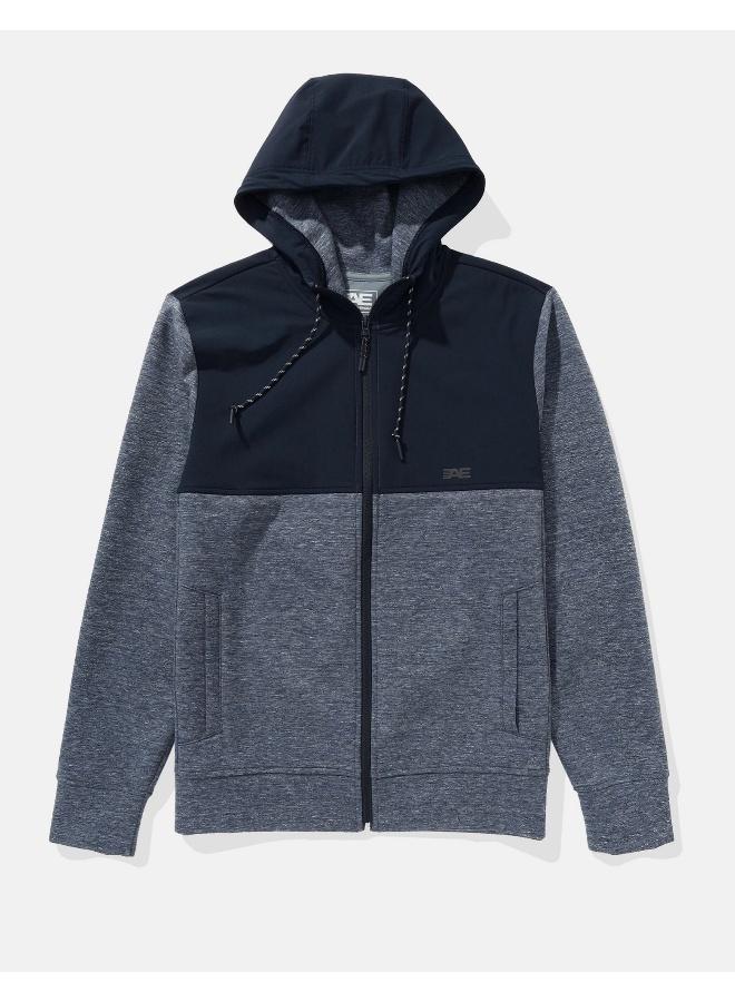 American Eagle AE 24/7 Colorblock Zip-Up Hoodie  - Image 4