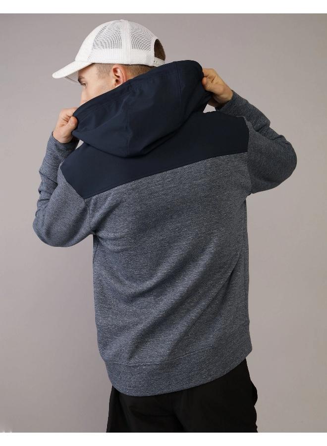 American Eagle AE 24/7 Colorblock Zip-Up Hoodie  - Image 2