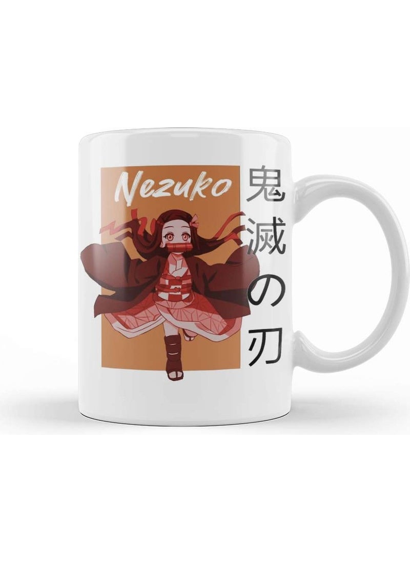 Baskı Dükkanı Print Shop Graphic Demon Slayer Dark Fantasy Anime Nezuko Meme Art Mug Porcelain 