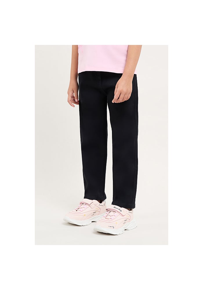 R&B Solid Straight Fit Jeans with Button Closure - Image 5
