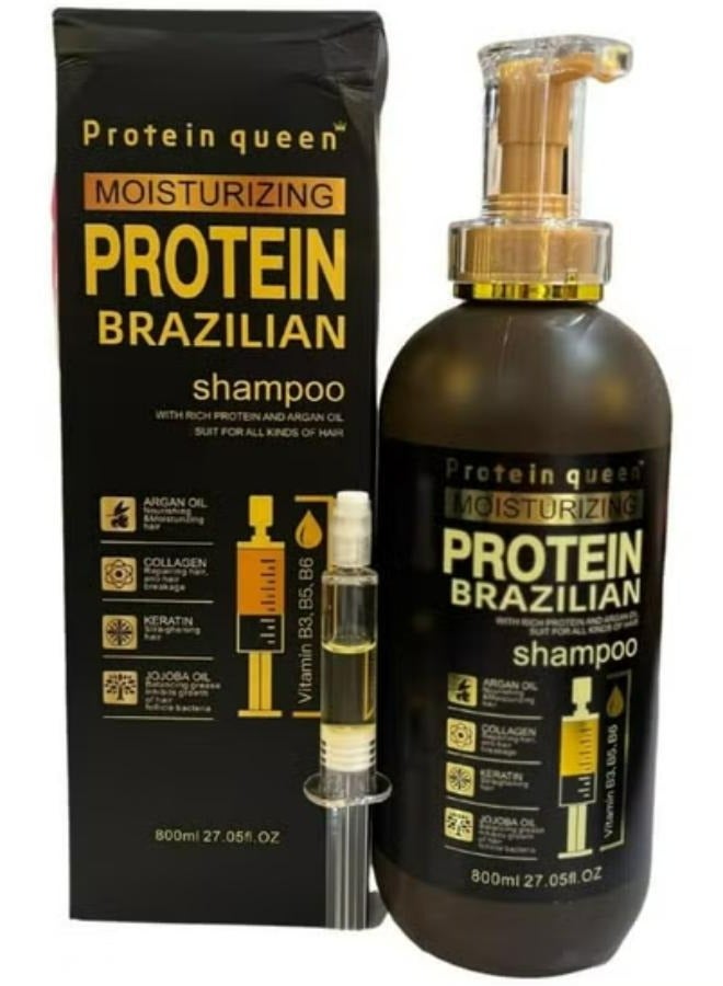 Protein queen Moisturizing Protine Brazilian Shampoo 800 ML